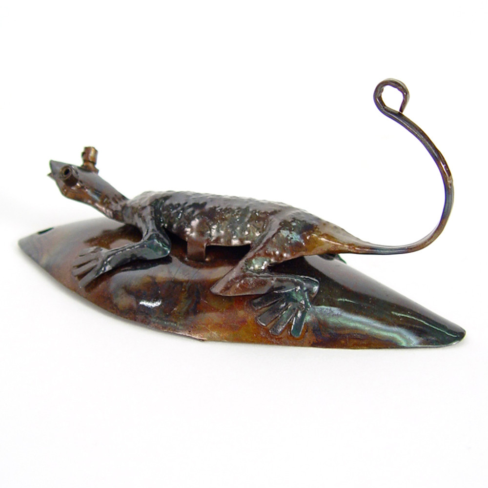 Tin Lizard Coat Hook | Recycled Metal | Mbare