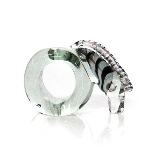 Zebra Napkin Ring - Recycled Glass Zebra Napkin Ring - Recycled Glass