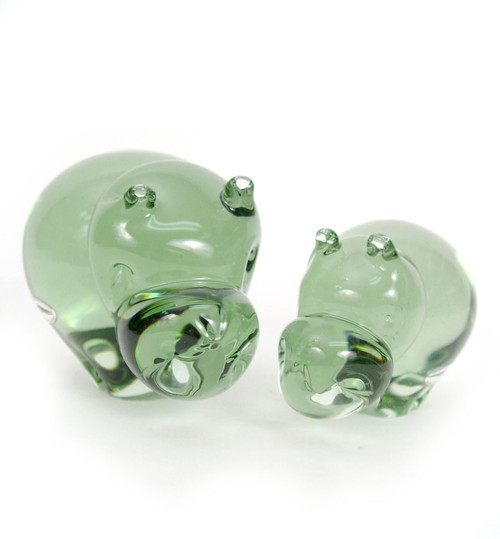 Set Of 5 Ngwenya Glass Animal Figurines From Swaziland with