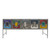 Recycled metal credenza  with multi color doors Recycled metal credenza  with multi color doors