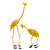 Seedpod Giraffe pair, small and large Seedpod Giraffe pair, small and large
