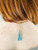 3 tassel necklace blue, turquoise, aqua back detail
