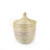 two tone basket, natural and white two tone basket, natural and white