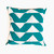 Sadza Triangles Pillow - Seychelles Teal Sadza Triangles Pillow - Seychelles Teal