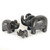 gray elephant family sculpture minimalist