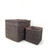 Square Black Iringa basket without lid M and XL Square Black Iringa basket without lid M and XL