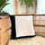 black sadza pillow with white square black sadza pillow with white square