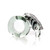 Zebra Napkin Ring - Recycled Glass Zebra Napkin Ring - Recycled Glass