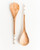 Olive Wood Striped Salad Servers