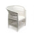 Malawi Cane Chair - White Side View Malawi Cane Chair - White Side View