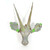Sable Animal Mask - Recycled Metal Wall Art - Image 2 Sable Animal Mask - Recycled Metal Wall Art - Image 2