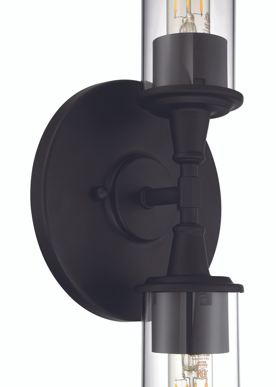 Modina 2 Light Linear Wall Sconce in Espresso - Craftmade