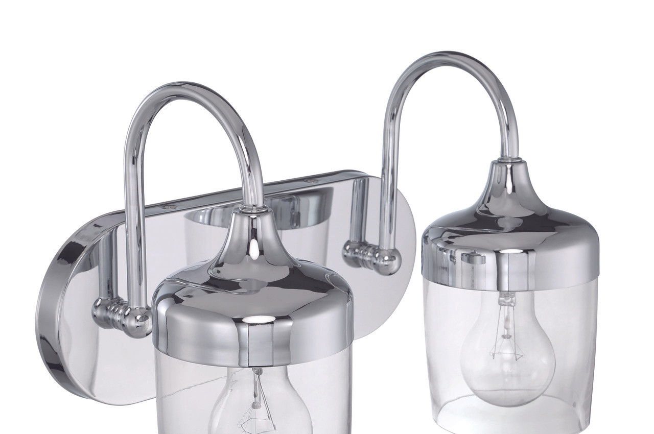 Wrenn 2 Light Vanity in Chrome - Craftmade International