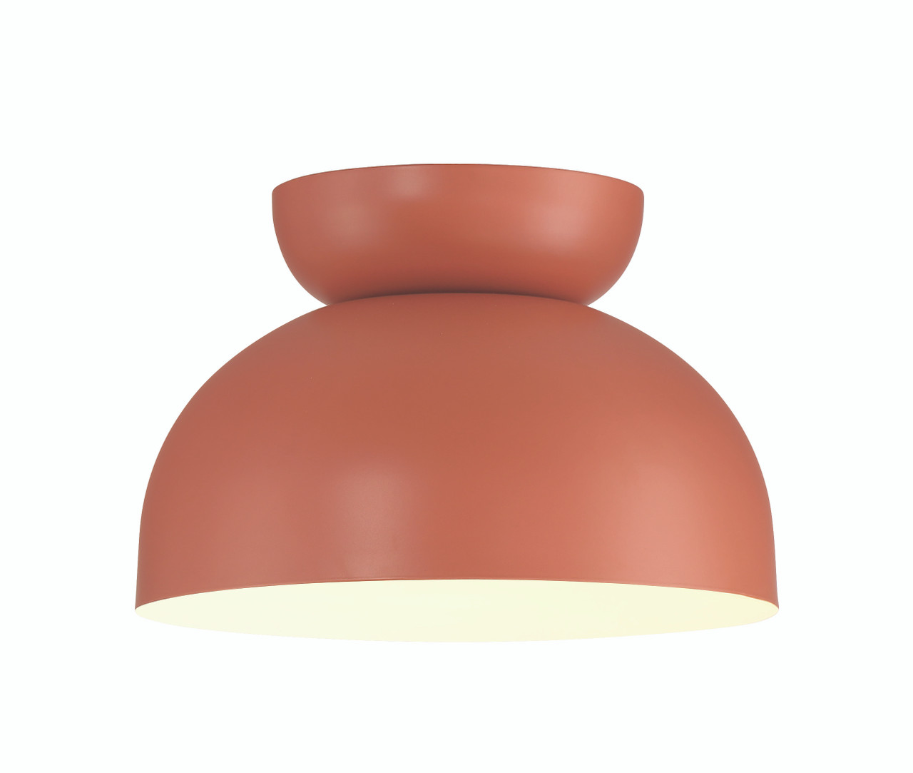 Ventura Dome 1 Light Flushmount in Baked Clay - Craftmade