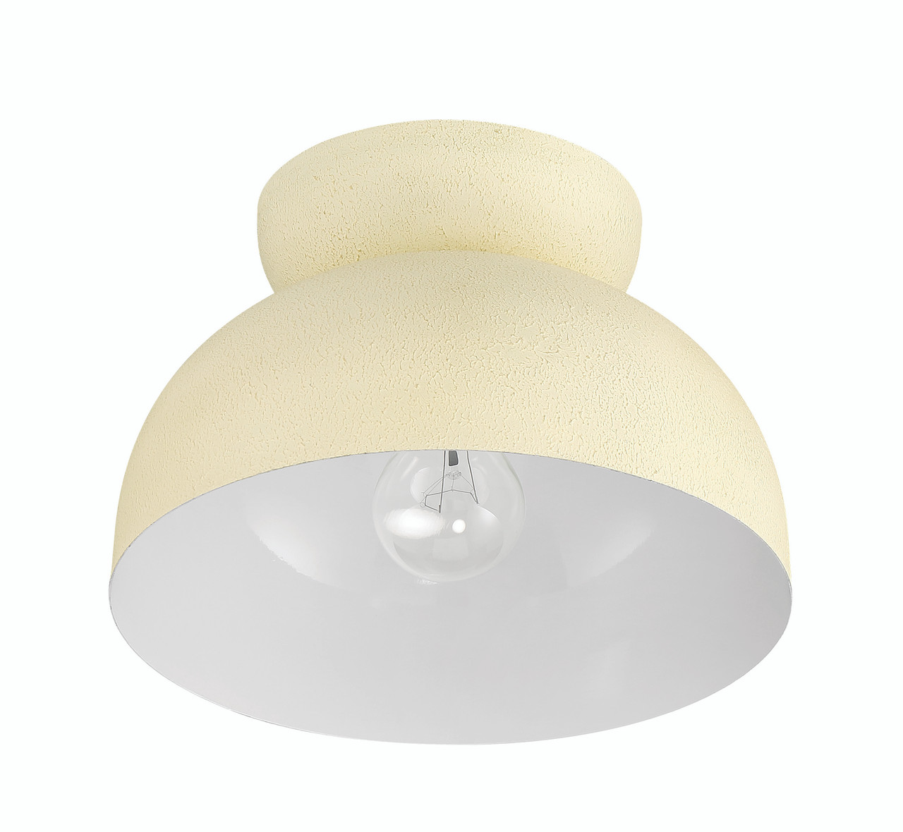 Ventura Dome 1 Light Flushmount in Cottage White - Craftmade