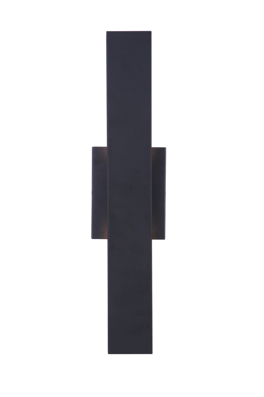 Rens 1 Light Medium Outdoor LED Wall Lantern in Midnight