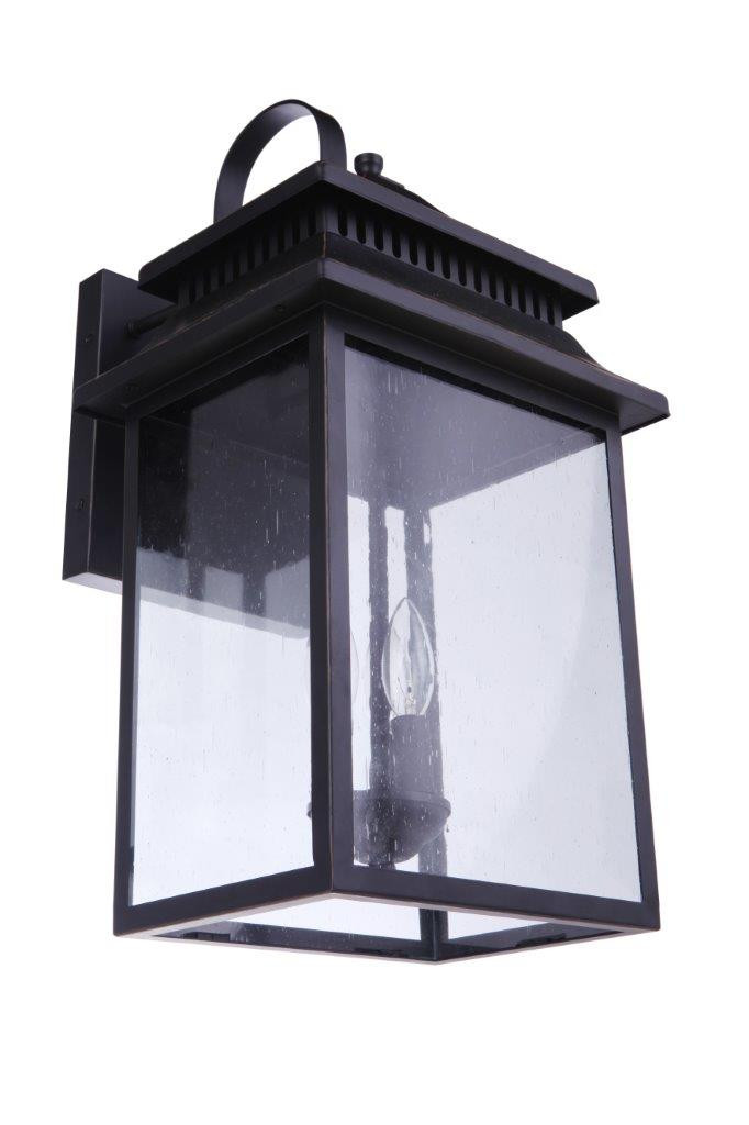 Crossbend 3 Light Extra Large Outdoor Wall Lantern in Textured