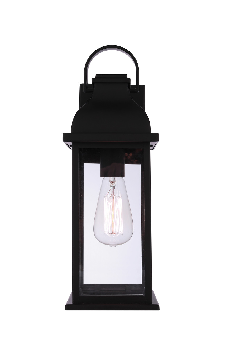 Bent Tree 1 Light Outdoor Wall Lantern in Midnight - Craftmade