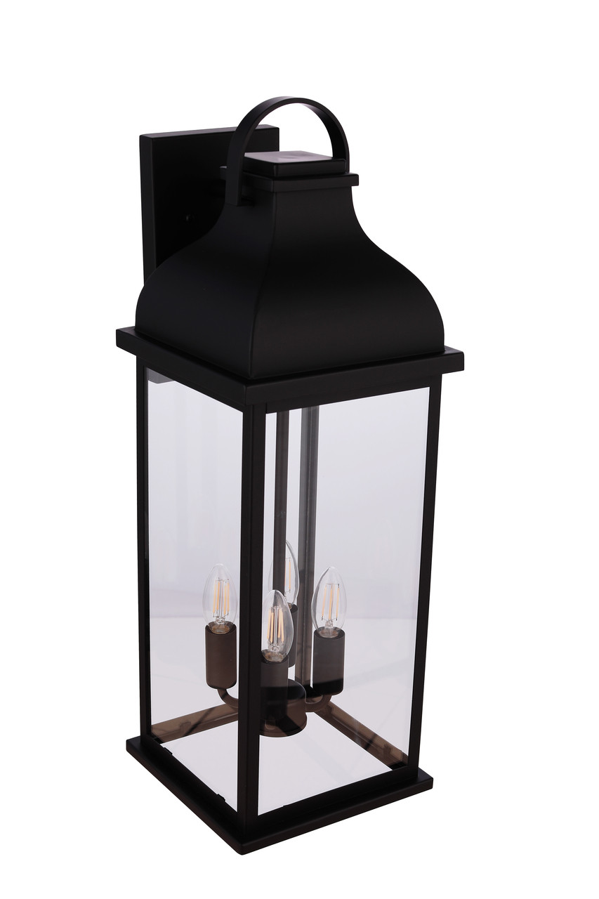 Bent Tree 4 Light Outdoor Wall Lantern in Midnight - Craftmade