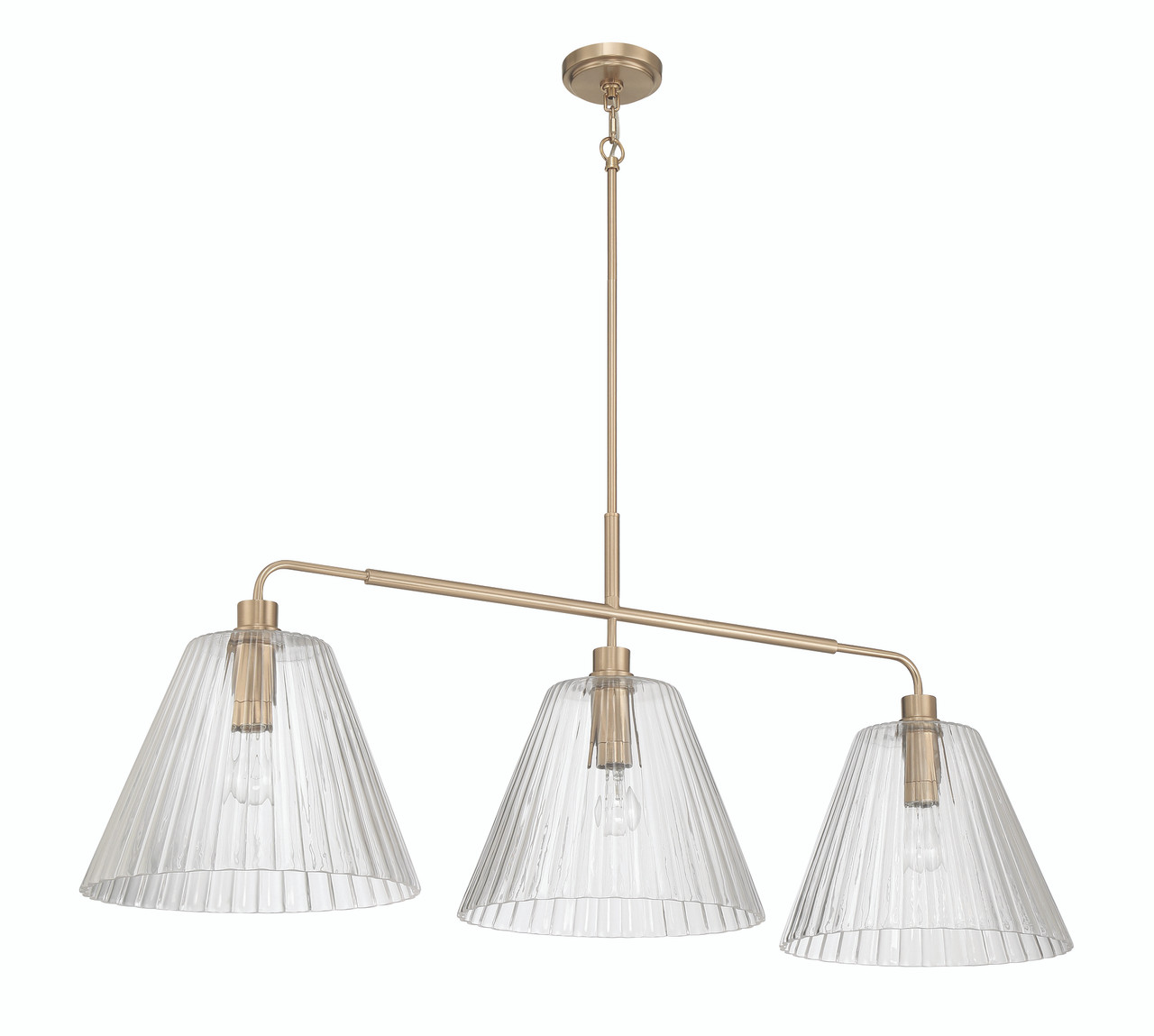 Pleated 3 Light Island in Premium Bronze - Craftmade International