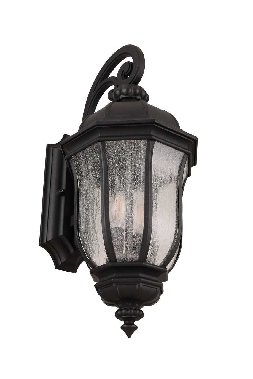 極美品！ライド　harper 24cm Harper 2 Light Medium Outdoor Wall Lantern in Textured Black