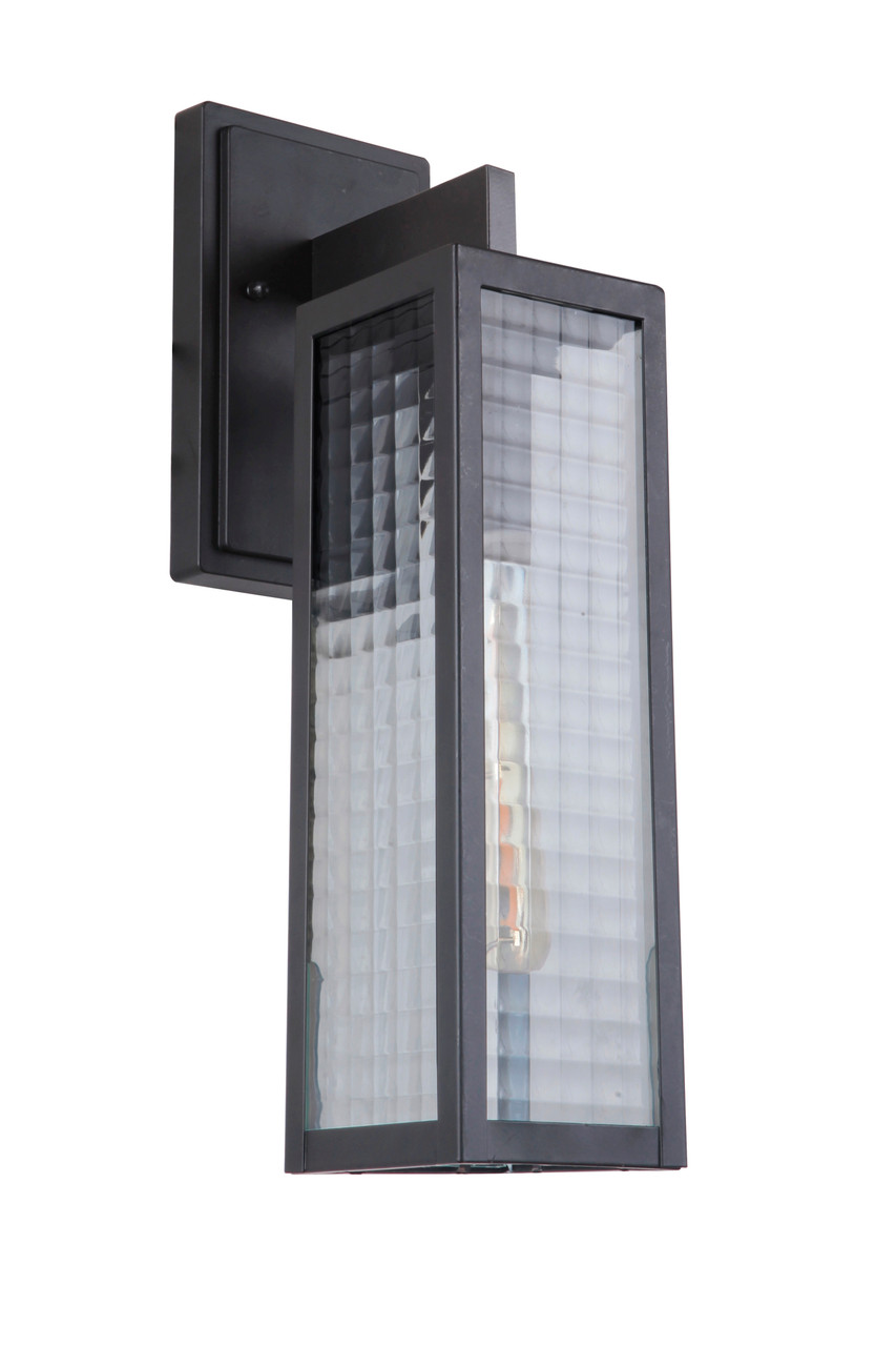 Deka 1 Light Medium Outdoor Wall Lantern in Midnight - Craftmade