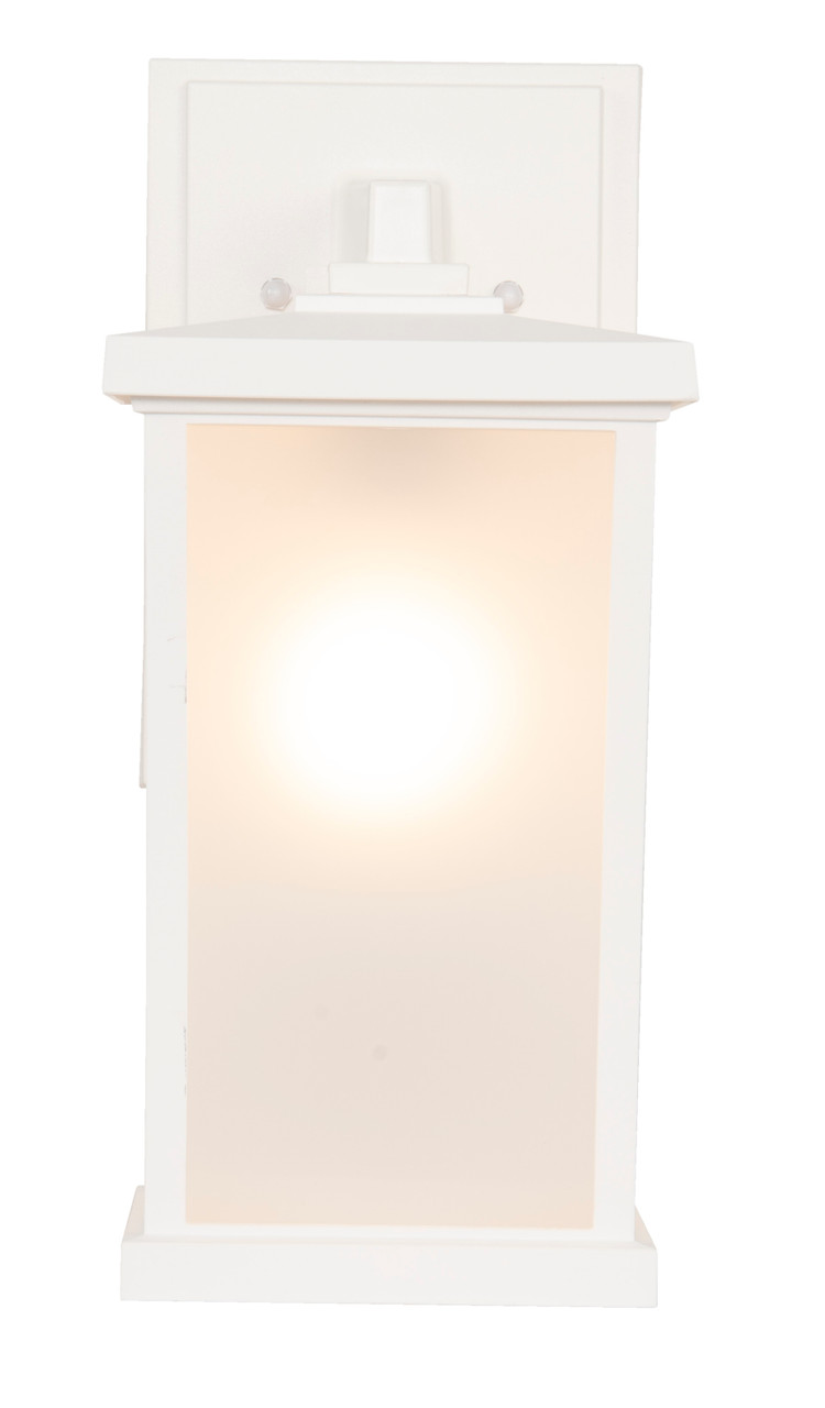 Resilience 1 Light Medium Outdoor Wall Lantern in Textured White