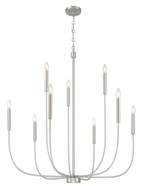 Traci 6 Light Chandelier in Brushed Polished Nickel - Craftmade
