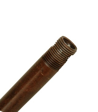 18" Downrod in Aged Bronze Textured