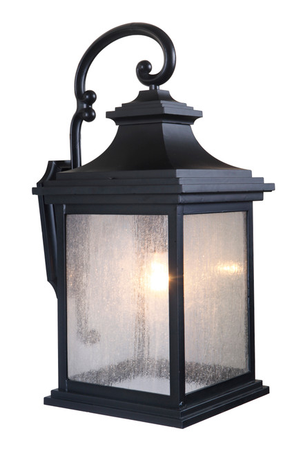 Gentry 1 Light Medium Outdoor Wall Lantern in Midnight - Craftmade