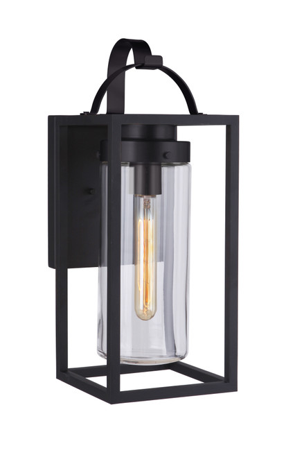 Neo 1 Light Medium Outdoor Wall Lantern in Midnight - Craftmade