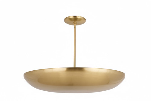 Isabel 5 Light Convertible Semi-Flush in Satin Brass