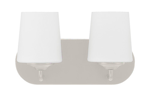 Covey 2 Light Vanity in Brushed Polished Nickel
