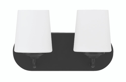Covey 2 Light Vanity in Flat Black