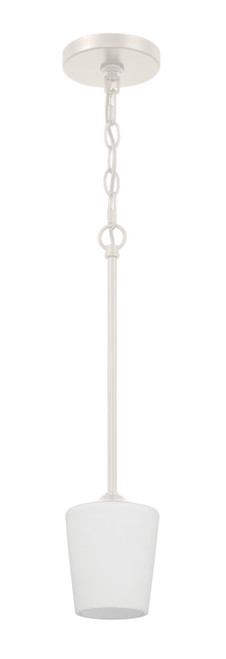 Covey 1 Light Mini Pendant in Brushed Polished Nickel