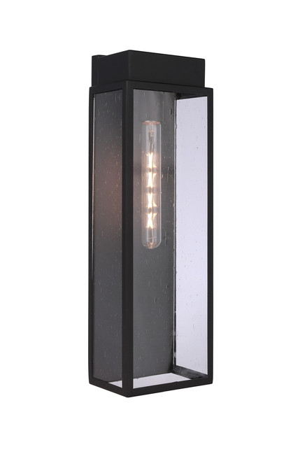 Ferndale Row 1 Light Outdoor 20" Wall Lantern in Midnight