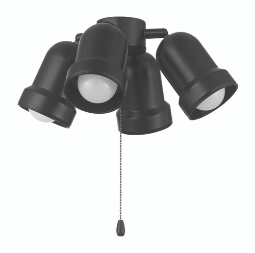 4 Light Light Kit in Flat Black