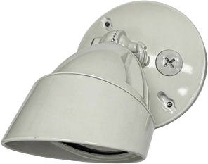 1 Light Outdoor LED Flood in White