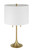 Neely 2 Light Table Lamp in Satin Brass