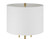 Neely 2 Light Table Lamp in Satin Brass