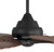 Getaway 52" 5-Blade Outdoor Ceiling Fan in Flat Black w/ Walnut Blades; Not Light Kit Adaptable