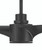 Phoebe 52" 3-Blade Ceiling Fan in Flat Black w/ Flat Black Blades; Light Kit Sold Separately