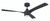 Phoebe 52" 3-Blade Ceiling Fan in Flat Black w/ Flat Black Blades; Light Kit Sold Separately