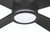 Rhett 52" 4-Blade Ceiling Fan in Flat Black w/ Flat Black Blades; Light Kit Included (Optional)