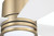 Rhett 52" 4-Blade Ceiling Fan in Satin Brass w/ White Blades; Light Kit Included (Optional)