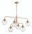 Reflection 6 Light Chandelier in Craftmade Premium Bronze
