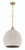 Keira 1 Light Pendant in Satin Brass (White Rope)