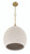 Keira 1 Light Pendant in Satin Brass (White Rope)
