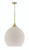 Keira 3 Light Pendant in Satin Brass (White Rope)