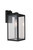 Harris 1 Light 15.63" Outdoor Lantern in Textured Black w/ Photocell & Dusk-to-Dawn